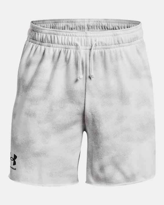 Men's UA Rival Terry 6" Shorts, White, pdpMainDesktop image number 4